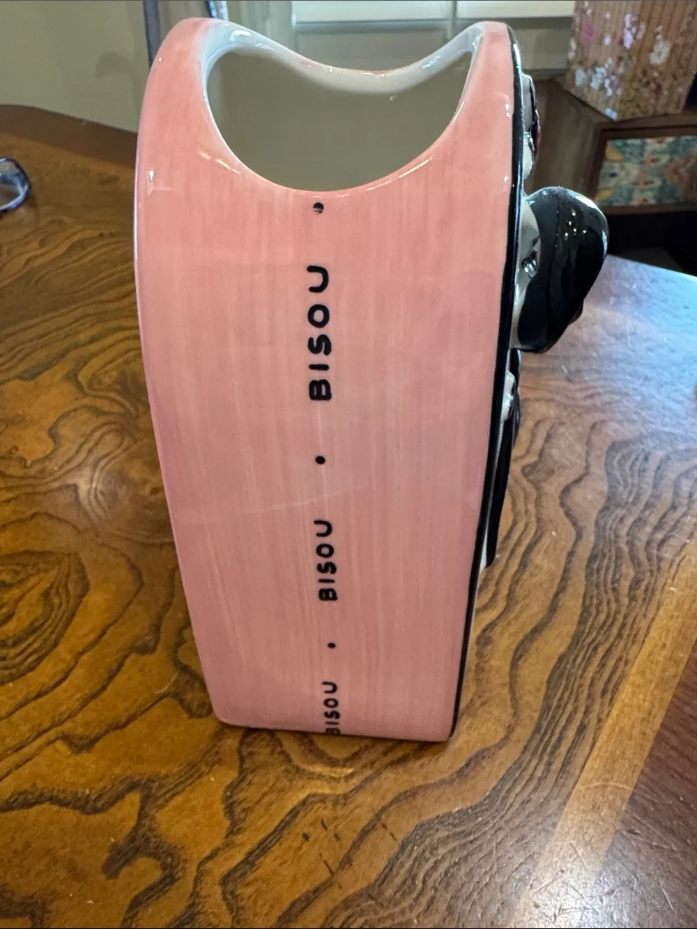 Anthropologie White Heart Vase